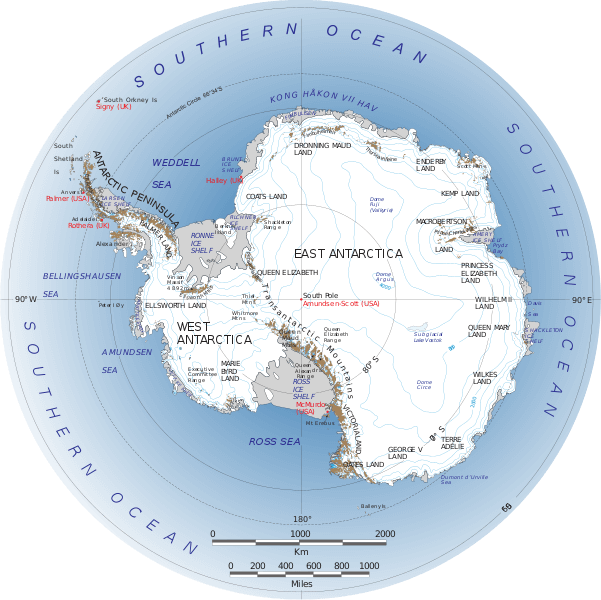 Antarctica Map Nasa 2 