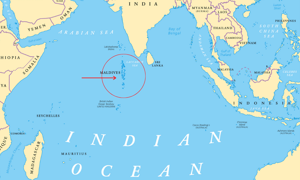 Карта мальдивы на карте мира