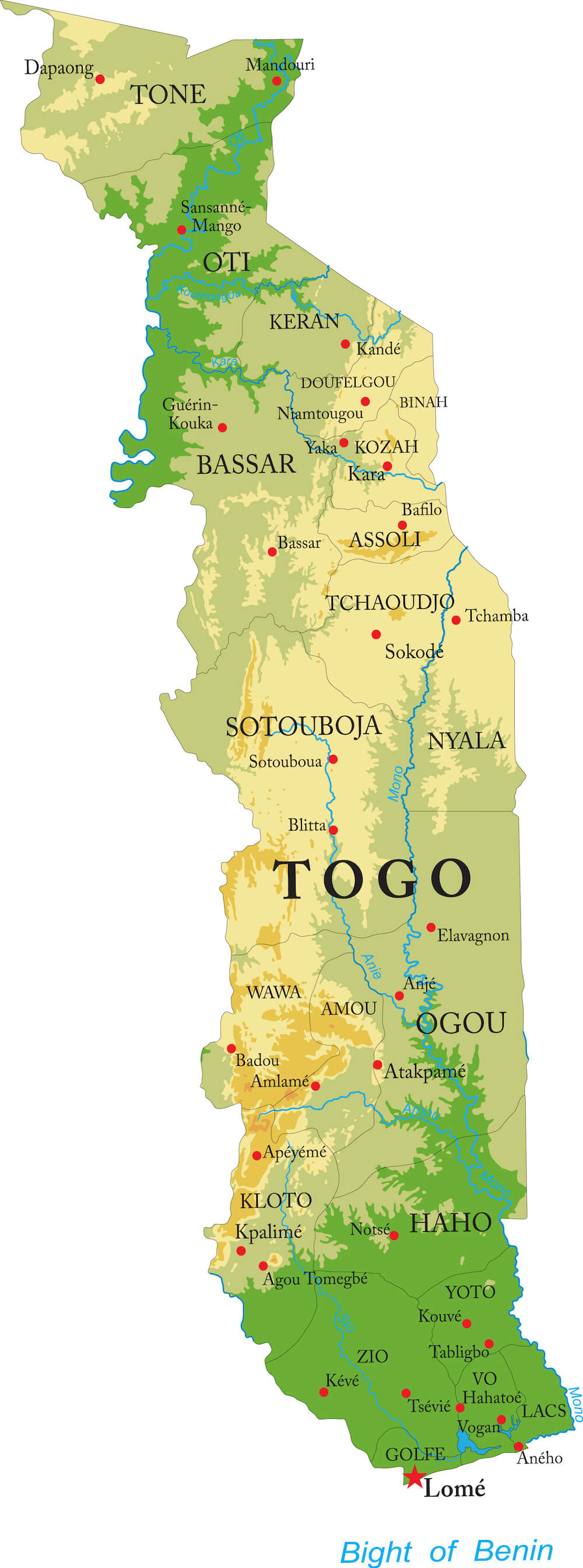 togo map