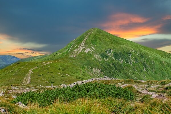 Mount Hoverla, the highest mountain in Ukraine