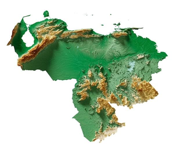 Venezuela topography