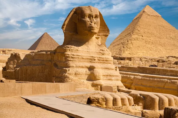 Sphinx and Great Pyramid