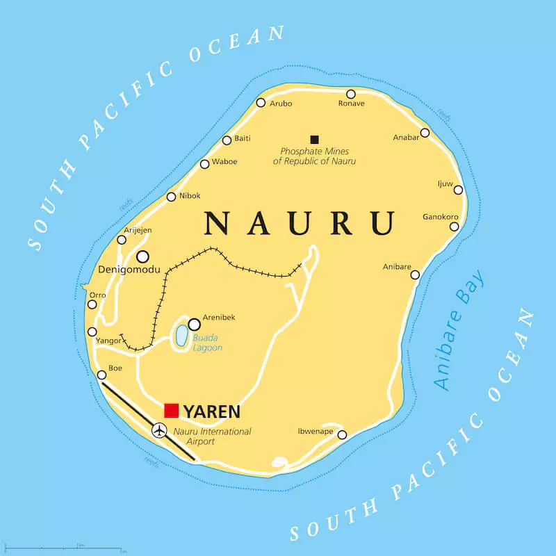 nauru map