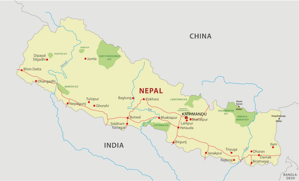 Nepal map